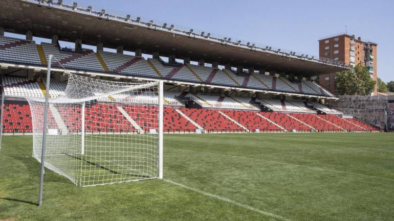 Estadio del Rayo Vallecano en Madrid.