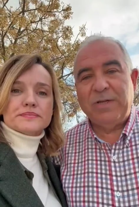 Fotograma del vídeo publicado en el perfil de Pilar Alegría