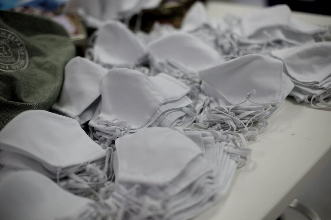 Conjunto de mascarillas de tela