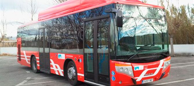 Autobús urbano de Murcia, también conocido como 'colorao'