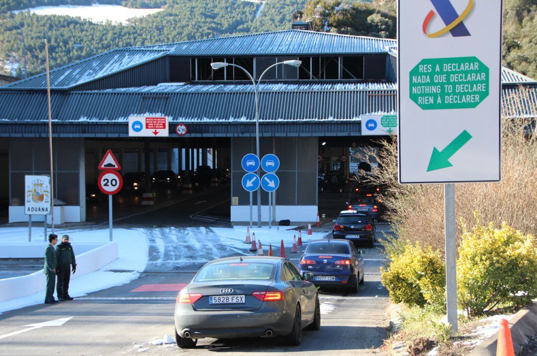 Una imatge del pas fronterer hispanoandorrà.