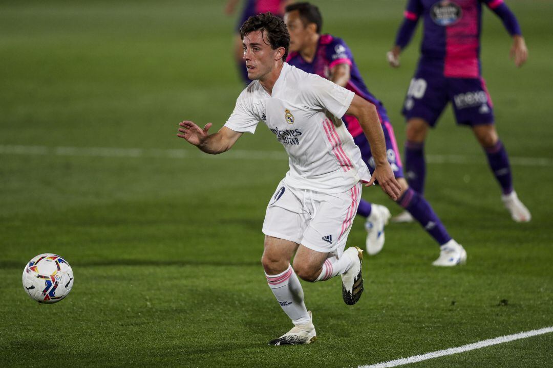 Odriozola en acción el pasado miércoles contra el Valladolid