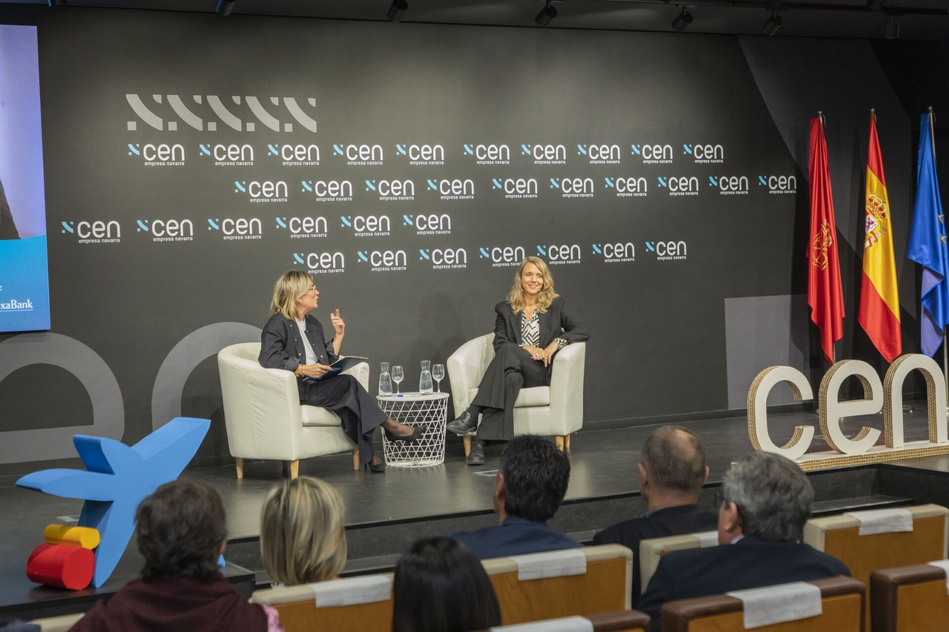 La presidenta de CEPYME, Ángela de Miguel, en un acto de la CEN en Pamplona