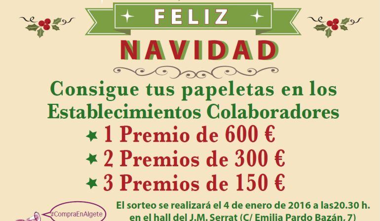 El Ayuntamiento de Algete realiza una campaña de dinamización del pequeño y mediano comercio local durante las fiestas navideñas