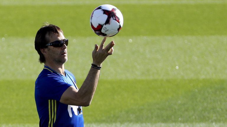  El entrenador de la selección española de fútbol, Julen Lopetegui