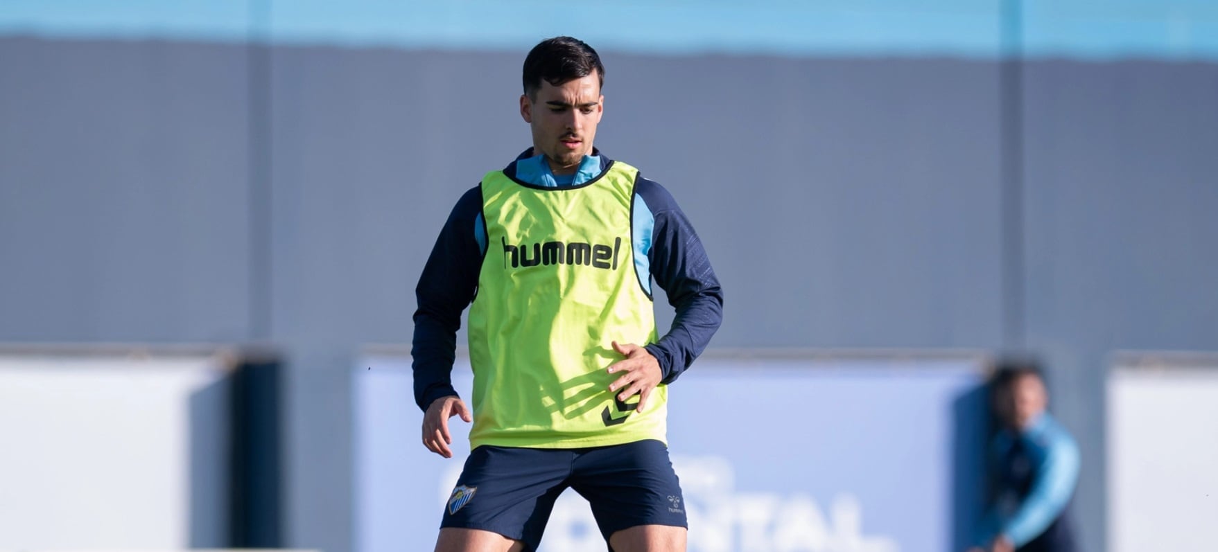 Ramón Enríquez, en el entrenamiento del jueves