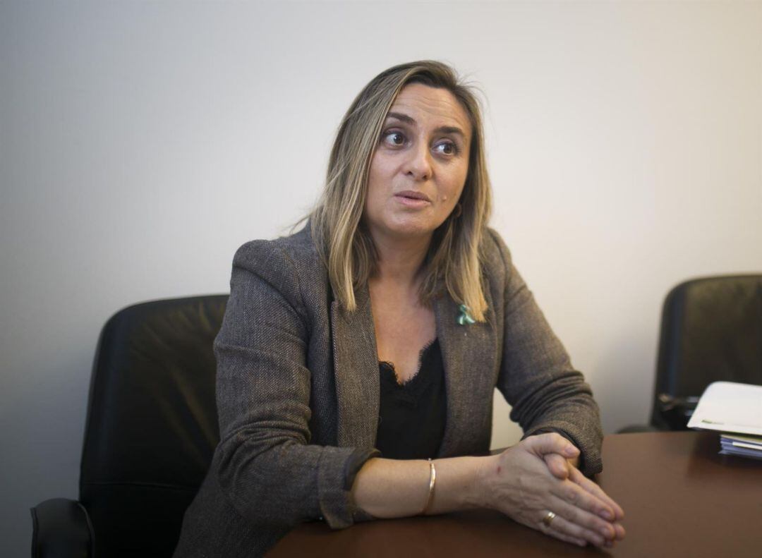 La consejera Fomento, Infraestructura y Ordenación del Territorio de la Junta de Andalucía, Marifrán Carazo, durante una entrevista de Europa Press Andalucía