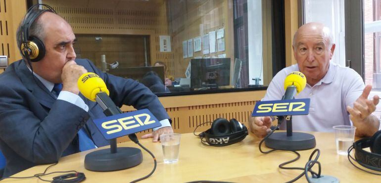 Juan Ramón Calero y Antonio Bódalo en plena tertulia de Hoy por hoy.