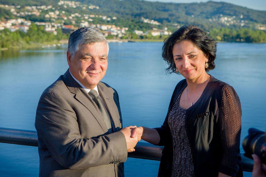 Fernando Nogal y Sandra González, alcaldes de Vilanova y Tomiño respectivamente