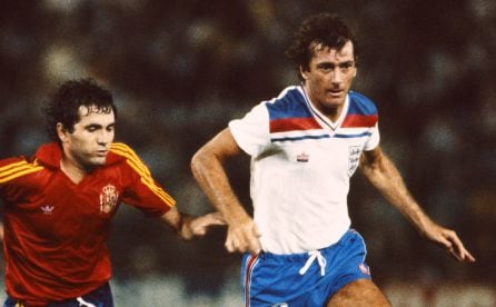 España e Inglaterra se miden en el Mundial de 1982.