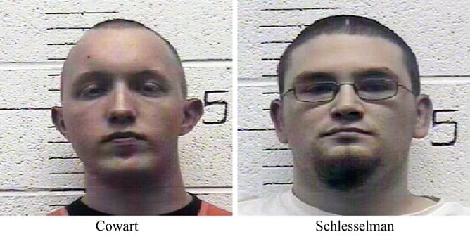 Cowart y Schlesselman, dos de los neonazis detenidos que pretendían atentar contra Obama.