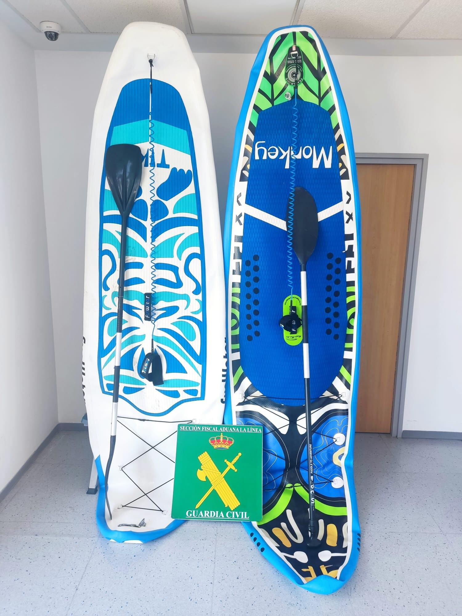 Tablas de paddle surf intervenidas por la Guardia Civil