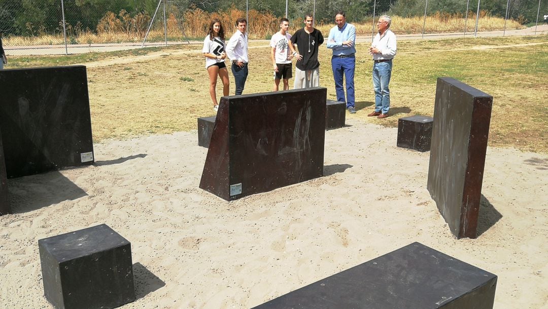 La nueva pista de Parkour está ubicada en el Parque Ribera Sur