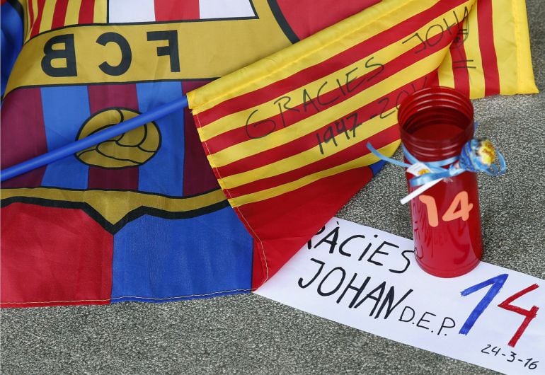 Muestras espontáneas de agradecimiento para rendir homenaje del legado y la figura del legendario jugador y entrenador holandés