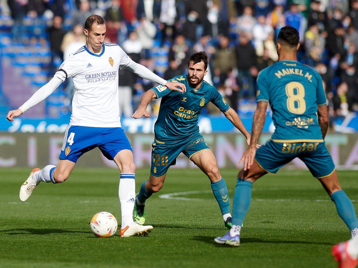 Petrovic, en una acción del partido ante Las Palmas