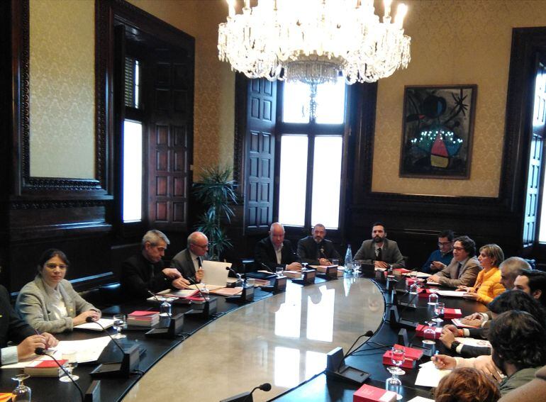 Reunió del dimarts 6 de febrer de la Junta de Portaveus del Parlament