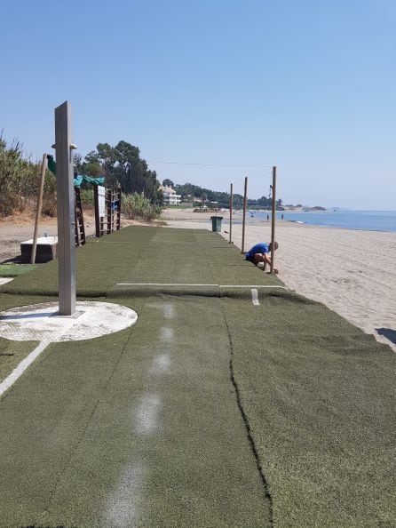 Así era la zona kite de Estepona.