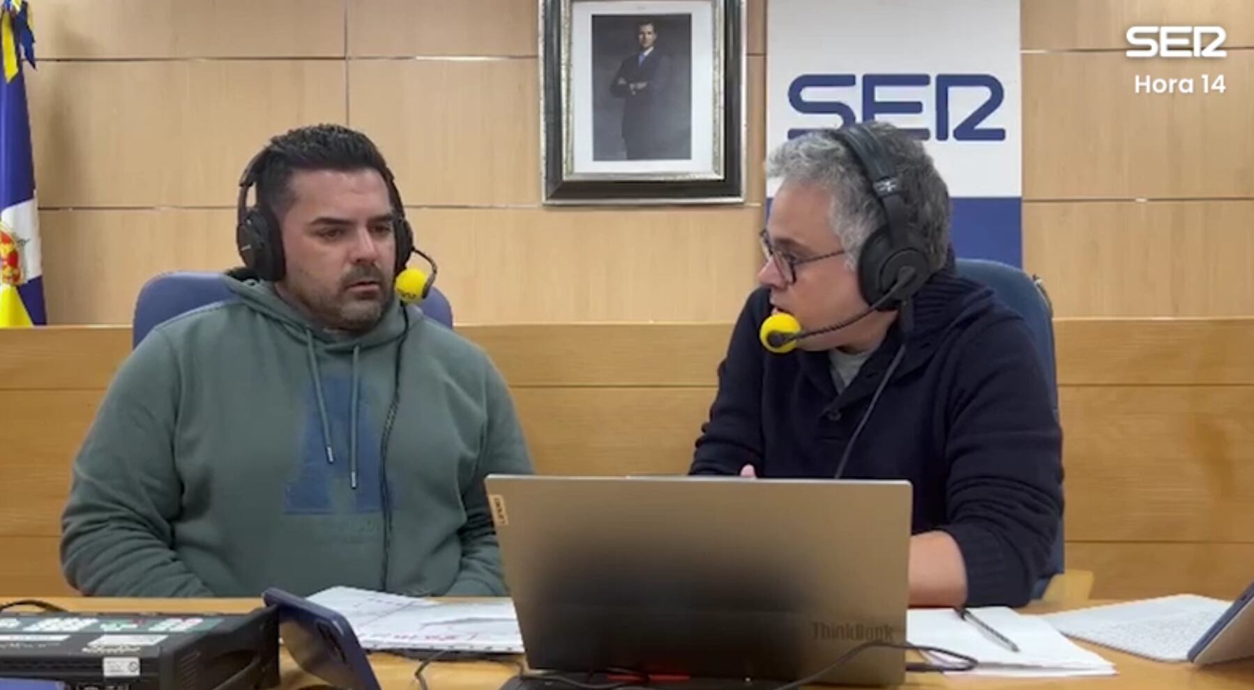 Javier Casal en el programa especial de Hora 14 en Aljaraque