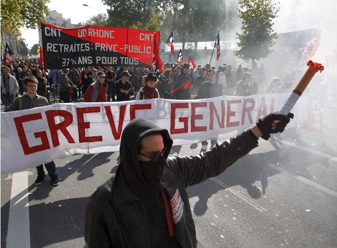 Una manifestació d'estudiants a França el passat mes de novembre.