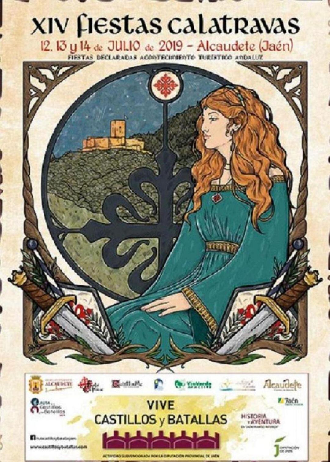 Cartel anunciador de la XIV edición de las Fiestas Calatravas