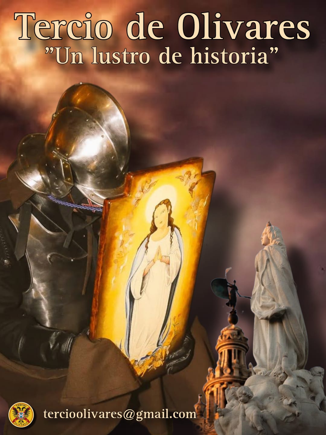 Cartel del quinto desfile del &quot;Tercio de Olivares&quot; en la víspera de la Inmaculada