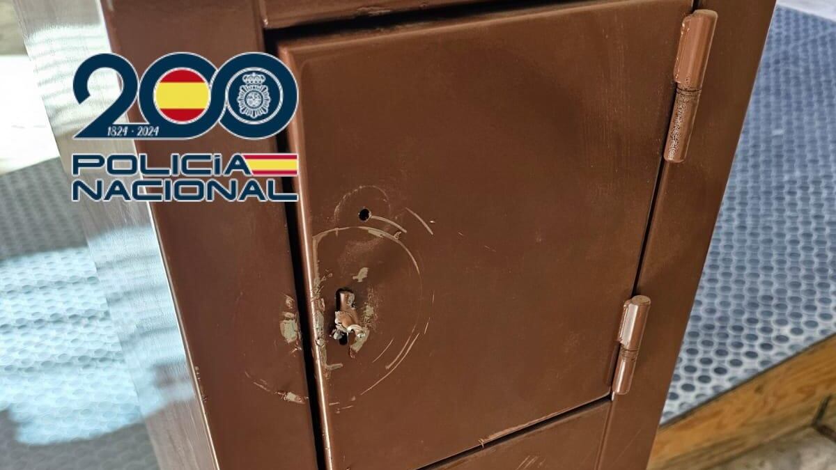 Imagen del buzón forzado. Foto: Policía Nacional
