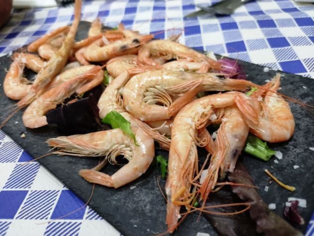 Gambas blancas de Huelva cocidas