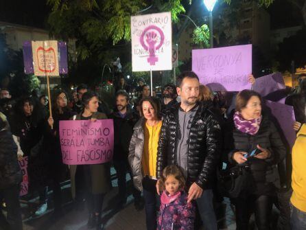 Un momento durante la concentración