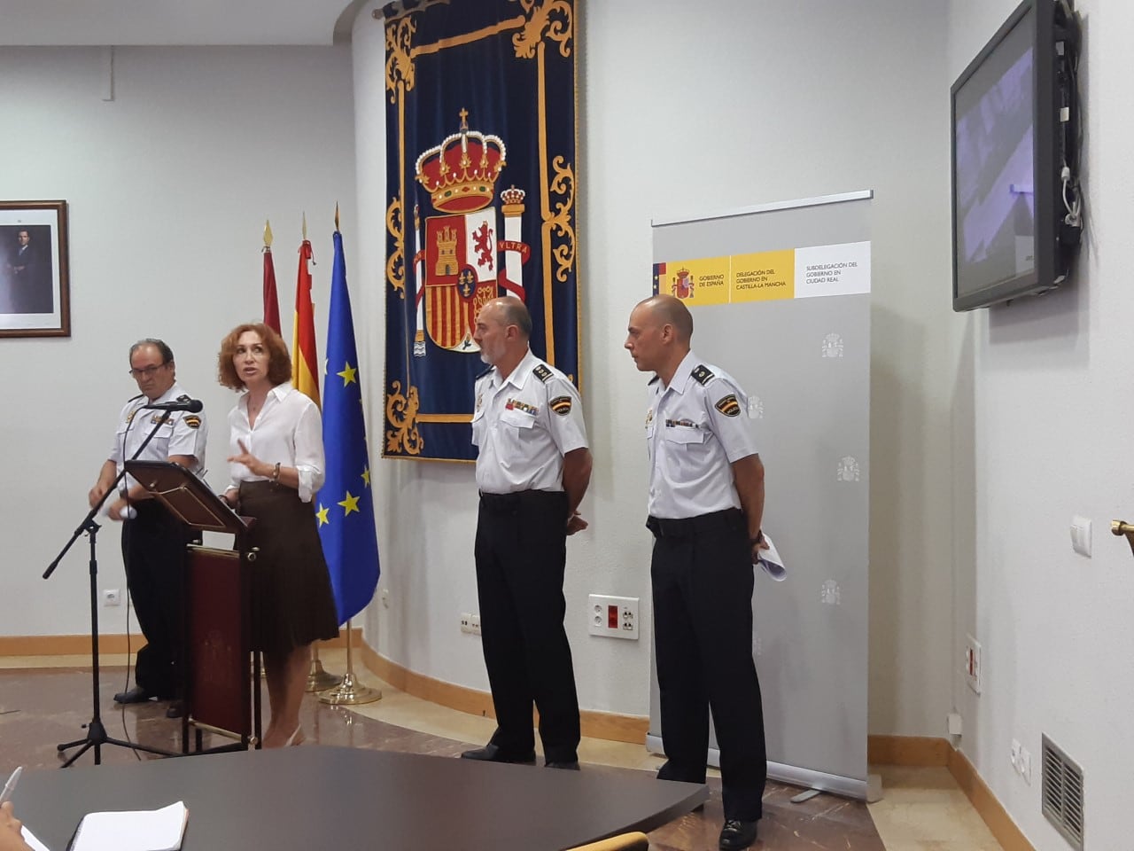 La Subdelegada del Gobierno en Ciudad Real, María Ángeles Herreros, presenta los resultados de la Operación Carrasca