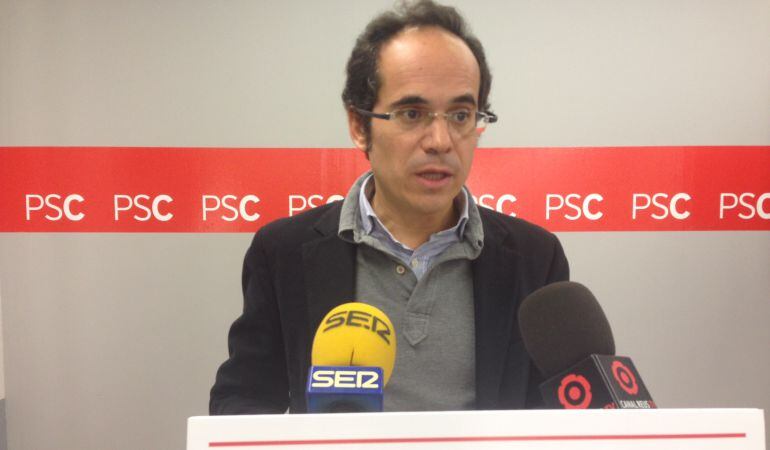 Francesc Vallès, a la seu del PSC a Reus.