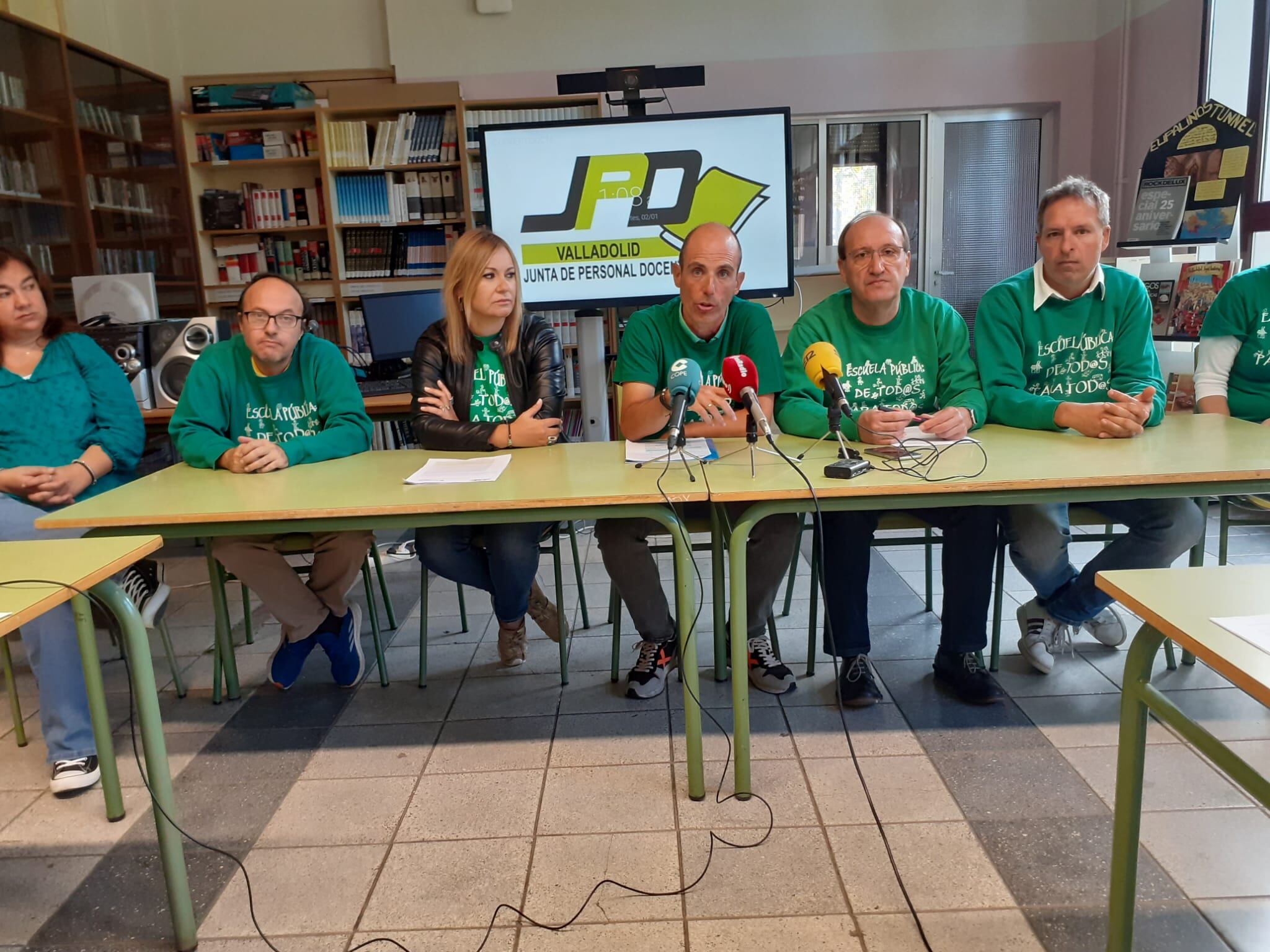 Rueda de prensa de la Junta de Personal Docente no Universitaria