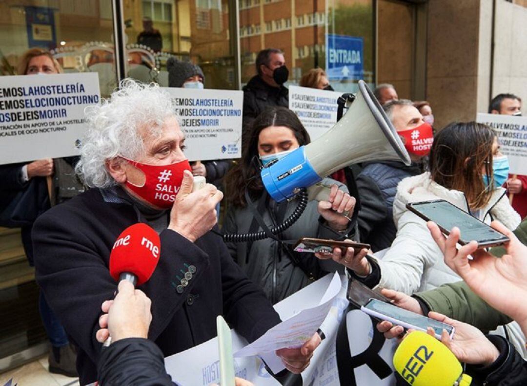 Protesta convocada por la Asociación de Hostelería de Cantabria