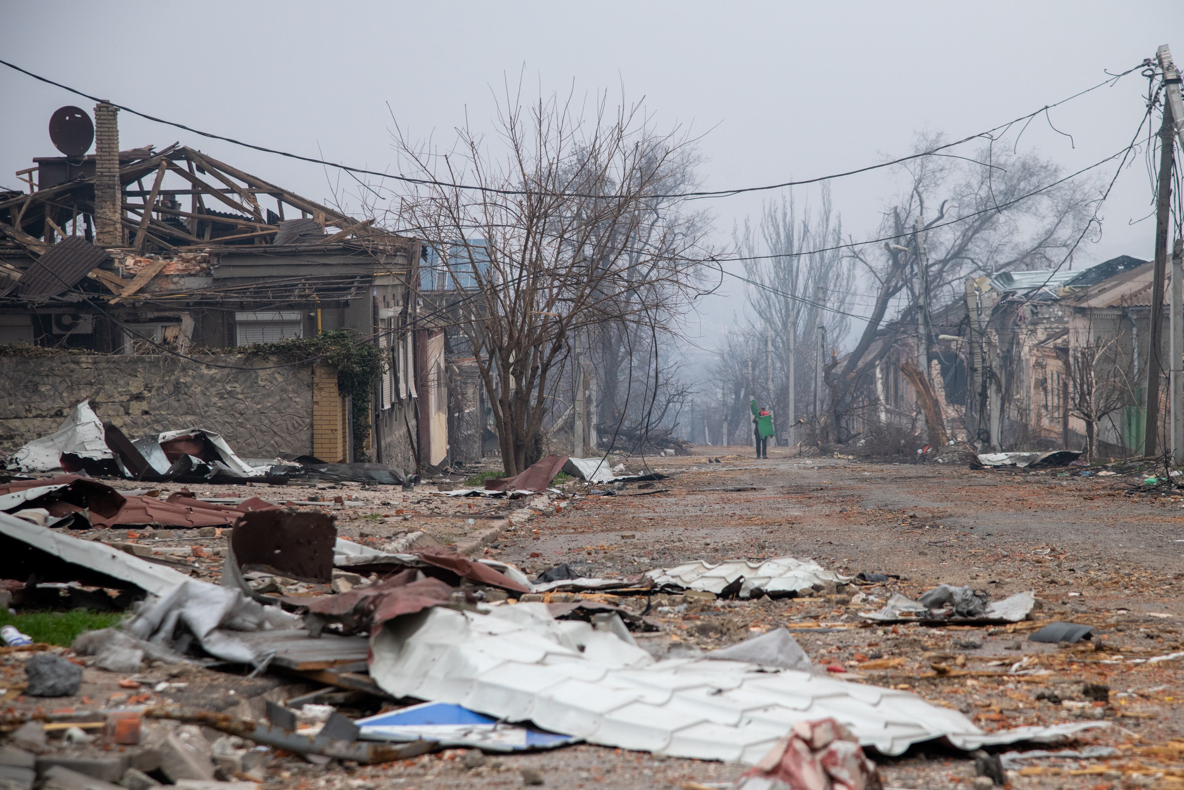 Destrucción en la ciudad portuaria de Mariupol, el pasado 9 de abril.