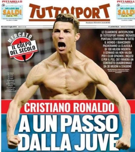 Tuttosport dice &quot;a un paso de la Juve&quot;