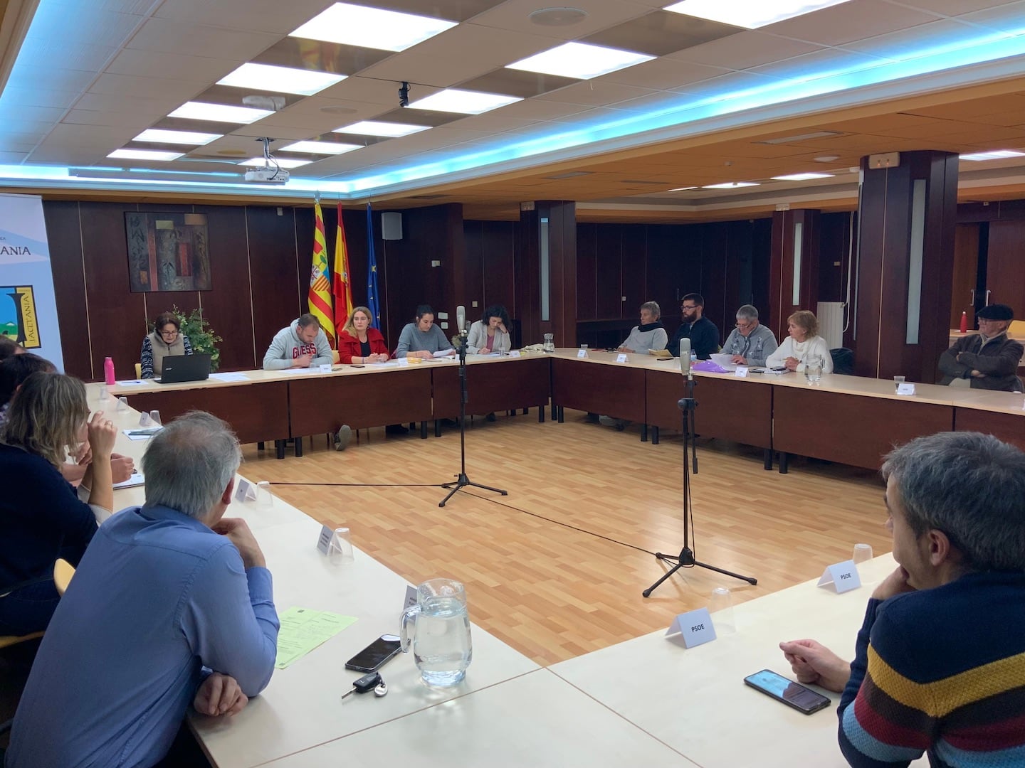 Pleno de aprobación de presupuestos celebrado este jueves, 21 de diciembre, en la Comarca de la Jacetania