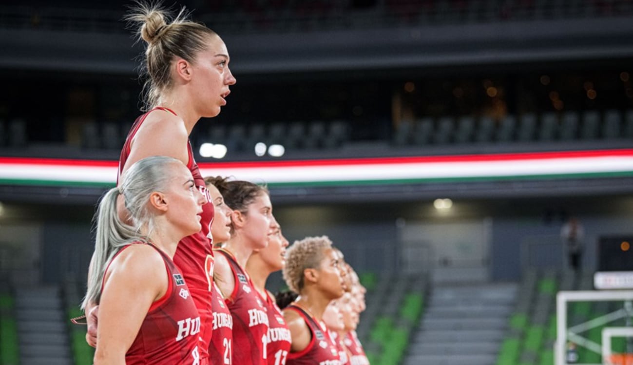 Bernadett Hatar, durante el Europeo de baloncesto