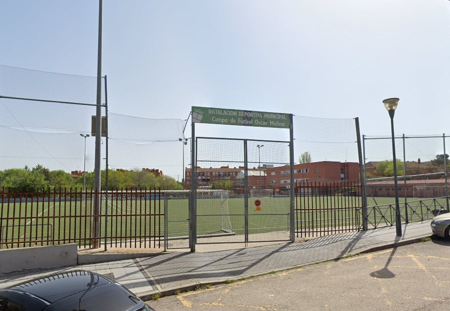 Campo de fútbol de Alcobendas donde fue detenida la mujer