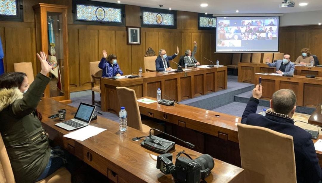 Un momento de la votación