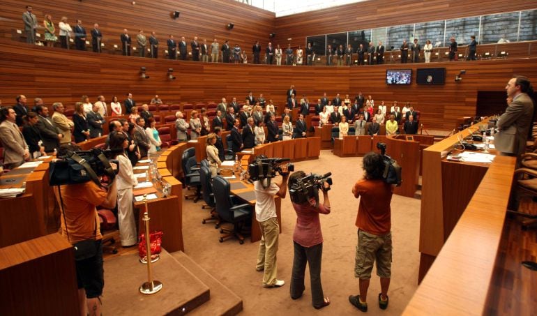 Imagen del hemiciclo de las Cortes durante el último Debate de Política General