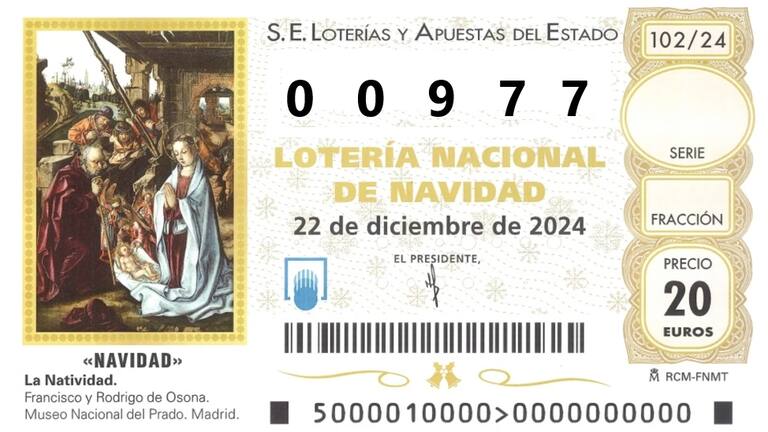 SER Soria regala décimos de la Lotería de Navidad con el número 00977.