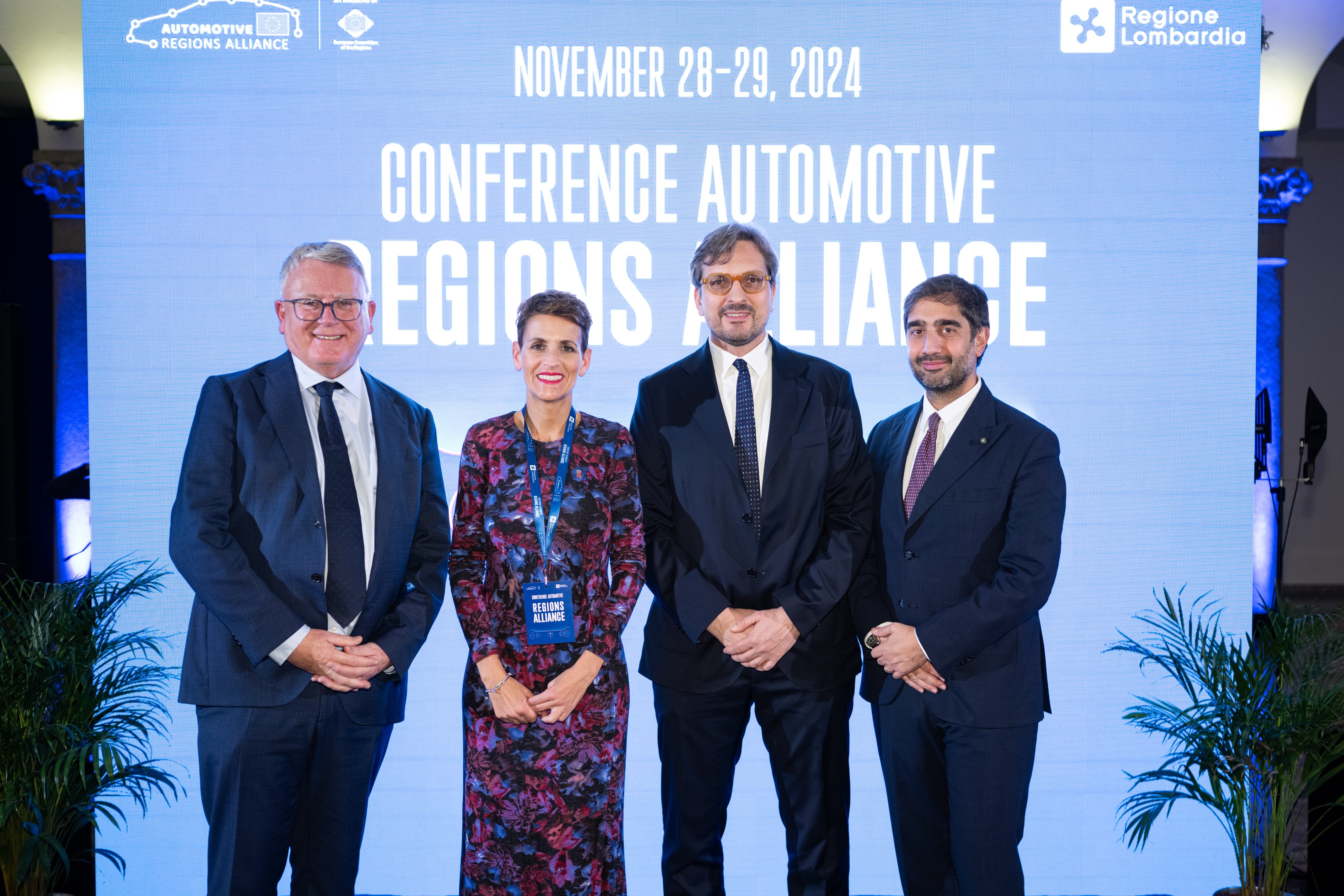 La Presidenta Chivite participa en la tercera conferencia anual de la Alianza de Regiones Europeas de Automoción (ARA) que se celebra en Monza (Italia)