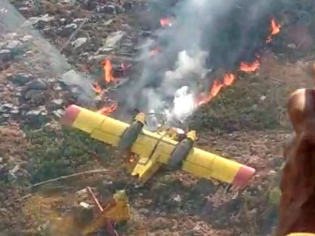 Muere uno de los tripulantes del hidroavión que se ha estrellado en Ourense
