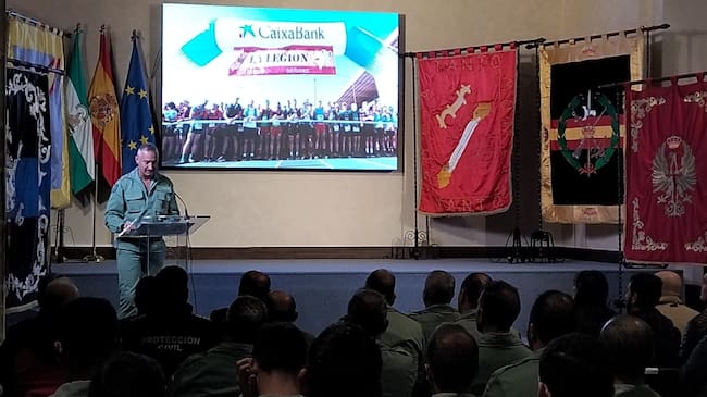 Un momento de la presentación de la XXV edición de los 101 kms de La Legión