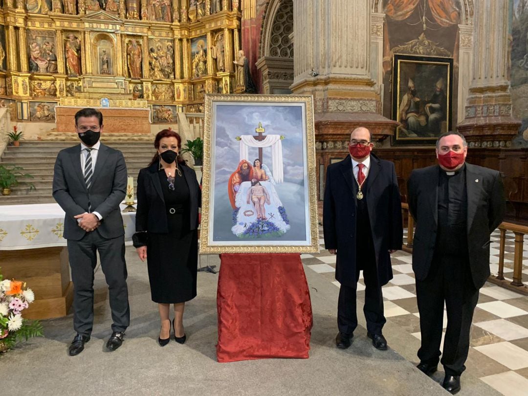 Presentación del cartel de la Semana Santa de Granada 2021 celebrada este 10 de enero en la iglesia del Monasterio de San Jerónimo