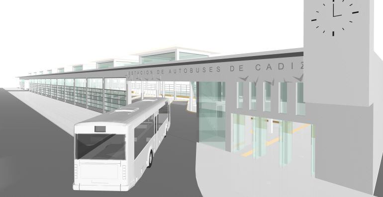 Proyecto de la nueva estación de autobuses de Cádiz