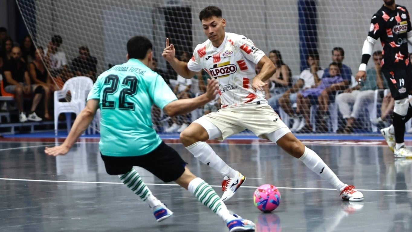 Ricardo Mayor en el partido de pretemporada contra Córdoba