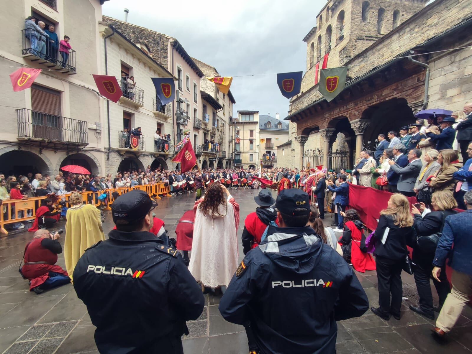 Amplio dispositivo policial durante la celebración del Primer Viernes de Mayo de Jaca