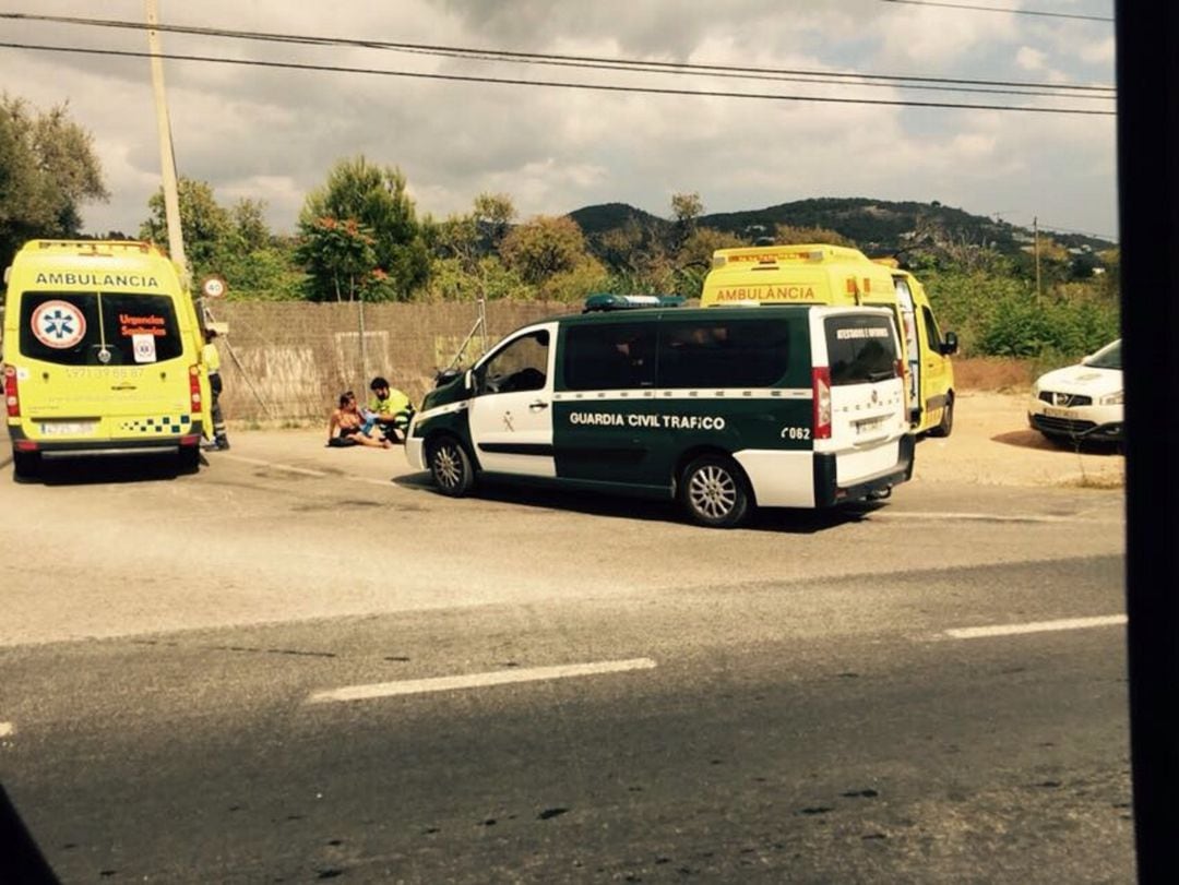 Imagen de archivo de un accidente de tráfico en Ibiza
