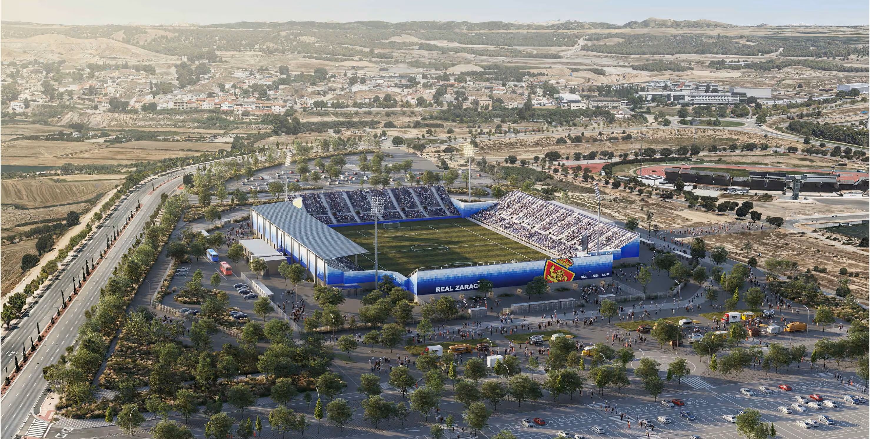 Imagen del Ibercaja Estadio.