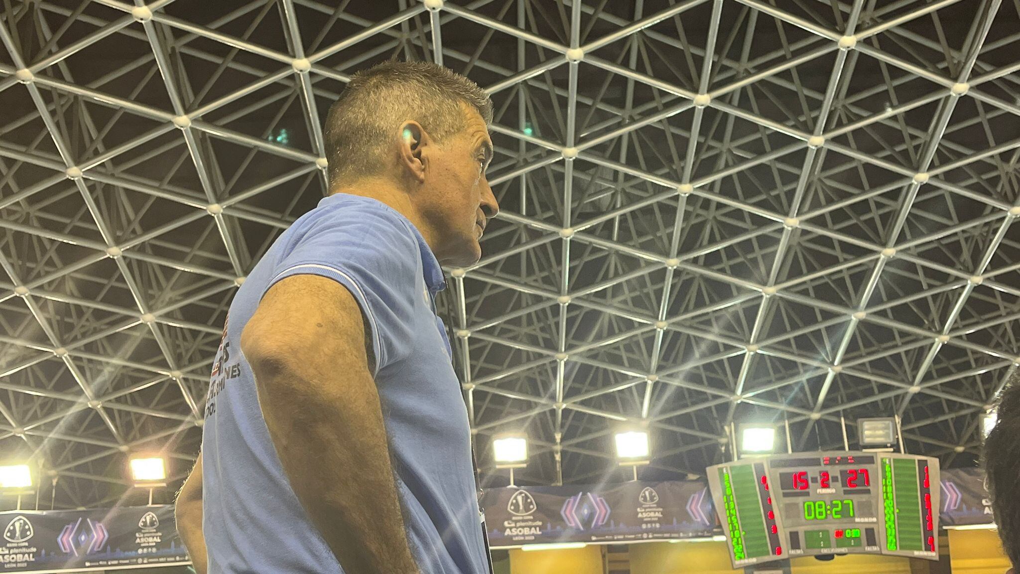 Manolo Cadenas, durante la final de la reciente Copa Asobal